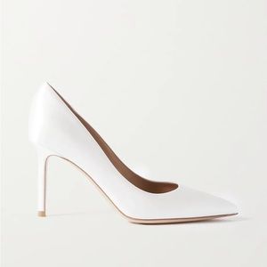 Gianvito Rossi White Pumps 36 85mm Classic Leather Heels